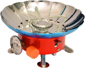 VANZACK Portable Camping Stove Windproof Burner for Outdoor Cooking Lightweight and Durable Design for Backpacking and Picnics Performance