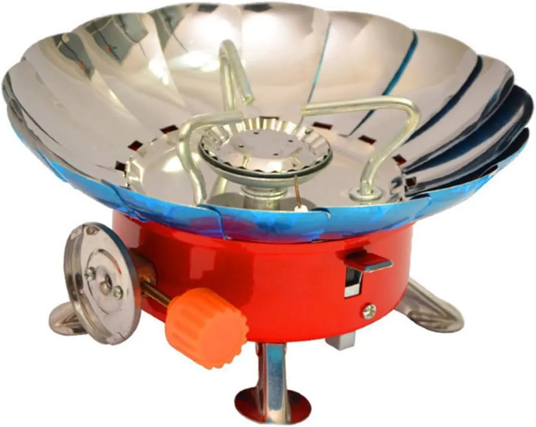 VANZACK Portable Camping Stove Windproof Burner for Outdoor Cooking Lightweight and Durable Design for Backpacking and Picnics Performance