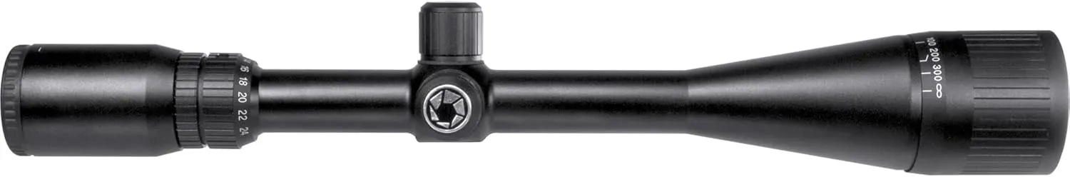 Varmint Crosshair Reticle Precision Riflescope with Adjustable Objective & Fully-Multi Coated Optics for Accurate Long-Range Shooting Hunting