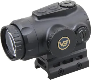 Vector Optics Paragon 1x16 Mini Prism Sight 2 MOA Center Dot Reticle 10 Levels Illumination Riflescope Absolute Co-Witness 21mm Picatinny Rail for .223/5.56mm Fast Target Acquisition, SCPS-M01