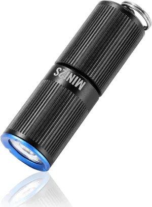 VEVOR Keychain Flashlight, Rechargeable Mini LED Flashlight, 200 High Lumens Pocket-Sized Flashlight with 2 Lighting Modes, IPX7 Waterproof Portable Flashlight for Everyday Carry, Camping, Emergencies