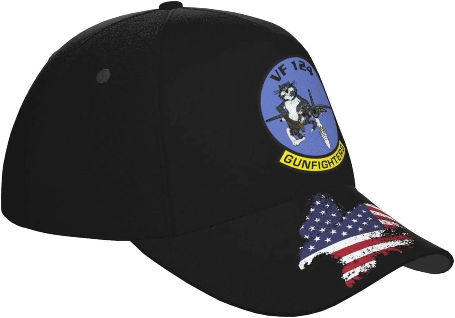 Vf 124 Gunfighters Baseball Cap Adjustable Unisex American Flag Hat