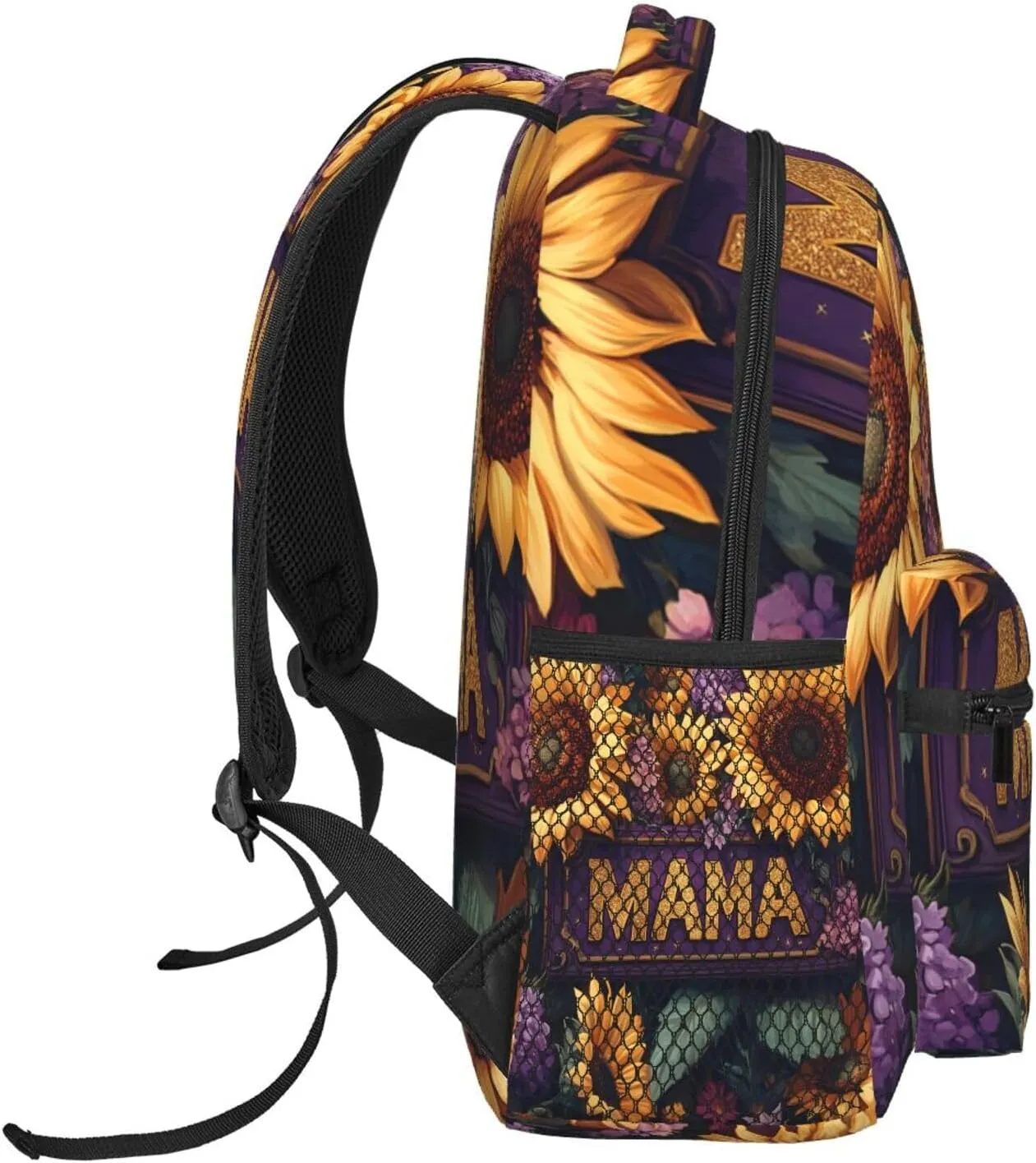 Vibrant Sunflowers And Blue Butterfly Lightweight Backpack For Trekking Backpacking Commute