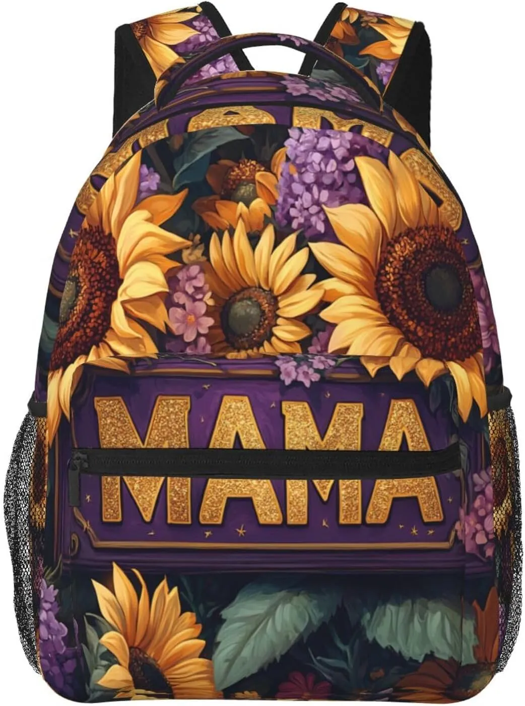 Vibrant Sunflowers And Blue Butterfly Lightweight Backpack For Trekking Backpacking Commute