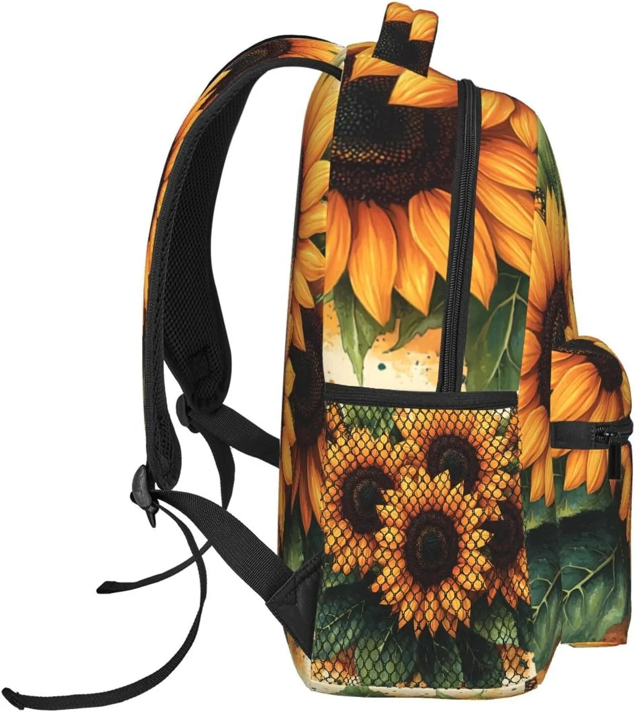Vibrant Sunflowers And Blue Butterfly Practical Backpack For Trekking Men/Male Men/Male