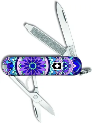 Victorinox Classic SD 7 Function Purple Mandala Limited Edition Pocket Knife
