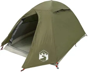 vidaXL Camping Tent Dome 2-Person Olive Green Waterproof