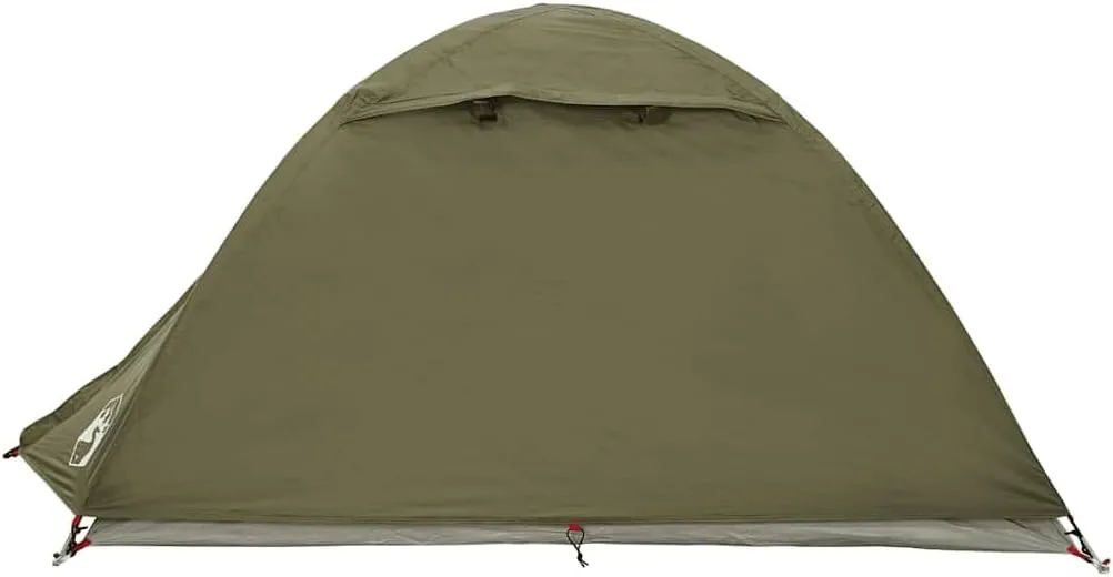 vidaXL Camping Tent Dome 2-Person Olive Green Waterproof