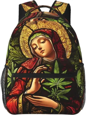 Virgin Mary Practical Backpack For Trekking Men/Male Unisex