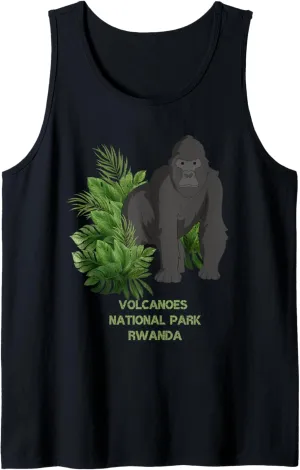 Volcanoes National Park Gorilla Trekking Rwanda Tank Top