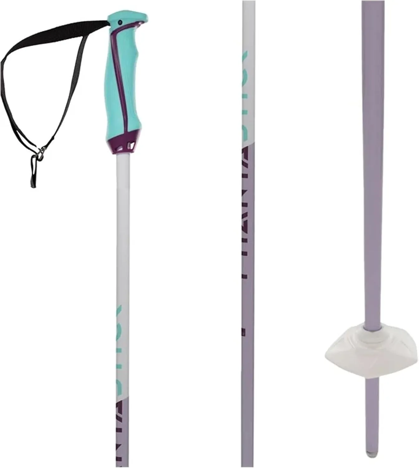 VOLKL Women's Phantastick Ski Poles 2023 - Race Ready - 16mm Aluminum Pole, Ergonomic Pantastick Women's 2K Grip, Race Basket