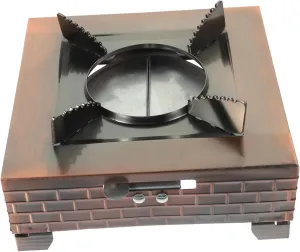 Wakauto Outdoor Camping Stove Portable Stainless Steel Wok Stove for Bbq Grilling Multi Use Cooking System for Use Lightweight Flame Design