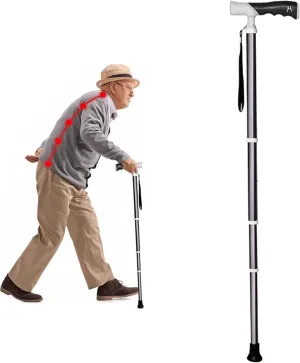 Walking Canes for Seniors Walking Poles with Adjustable Height Lightweight Sturdy Walking Crutches Walking Stick for Women Men Adults(A,38~105cm)