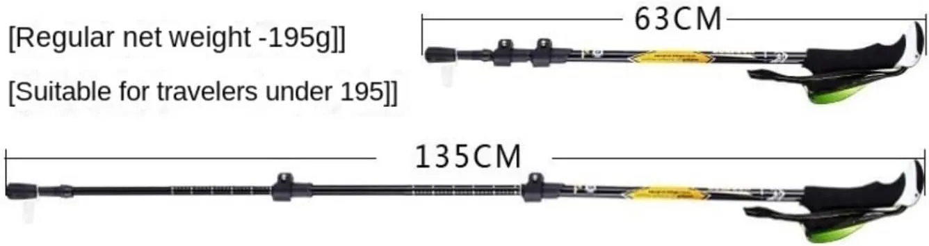 Walking Stick Hiking Poles Trekking Poles Foldable and Portable Hiking Trekking Poles Strong with Soft Comfortable Handle Hiking Gear Trekking Poles