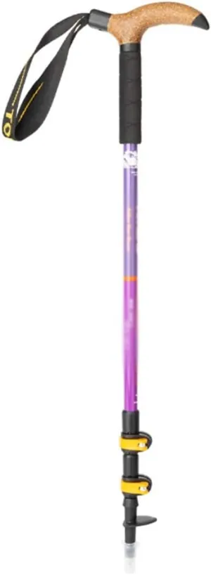 Walking Sticks Adjustable Outdoor Walking Stick Trekking Hiking Stick Aluminum Alloy Walking Sticks Telecopic Camping Mountain Trekking Poles (Color : A)