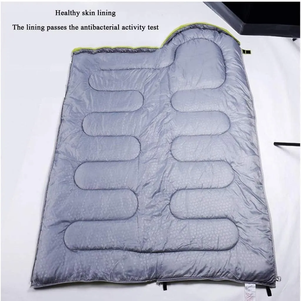 Warm Weather Sleeping Bag - Portable, Waterproof, Compact Lightweight, Comfort Great for Outdoor Camping, Backpacking and Hiking Fits Adults