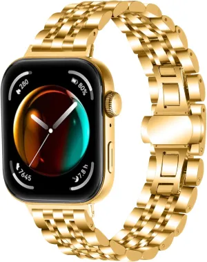 Watch Strap Compatible With Huawei Watch Fit 3, Metal Watchband Strap Stainless Steel Bracelet Wristband Women Men Band Replacement for Huawei Watch Fit 3