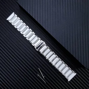 Watch Strap Suitable for Popular Or Traditional Watches Stainless Steel   Ceramic Strap 20mm 22mm Wristband Adjustable Strap Bracelet