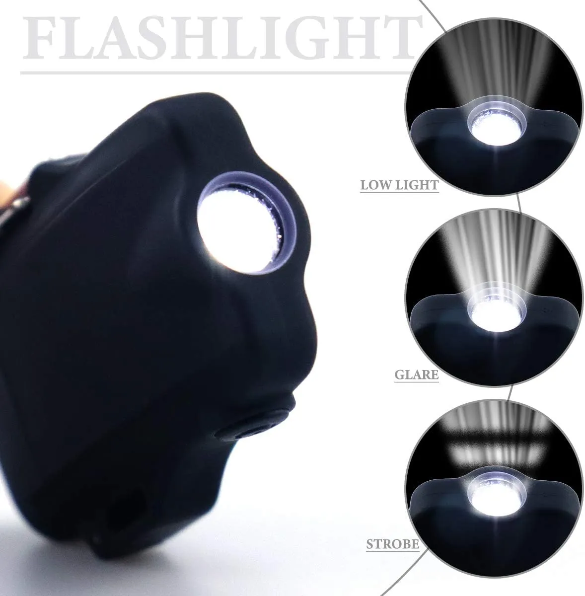 Waterproof USB Rechargeable Electric Lighter Flashlight Double Arc Plasma Lighter Perfect for Outdoors Camping Hiking Traveling BBQ (Black)