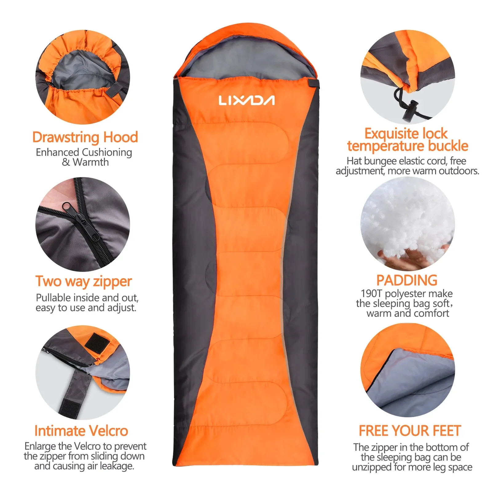 Waterproof Winter Camping Sleeping Bag for All Seasons