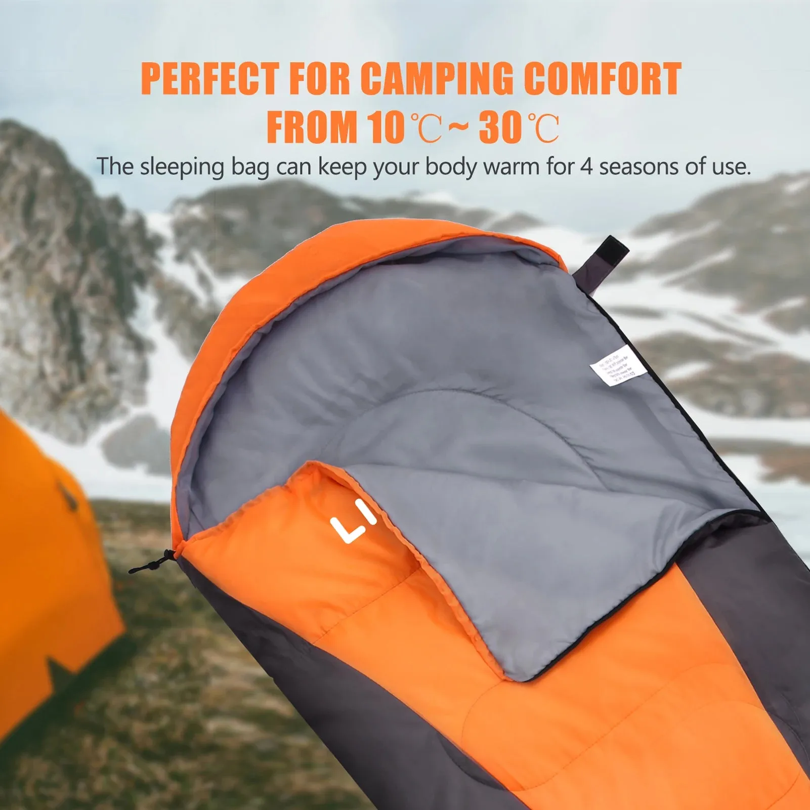 Waterproof Winter Camping Sleeping Bag for All Seasons