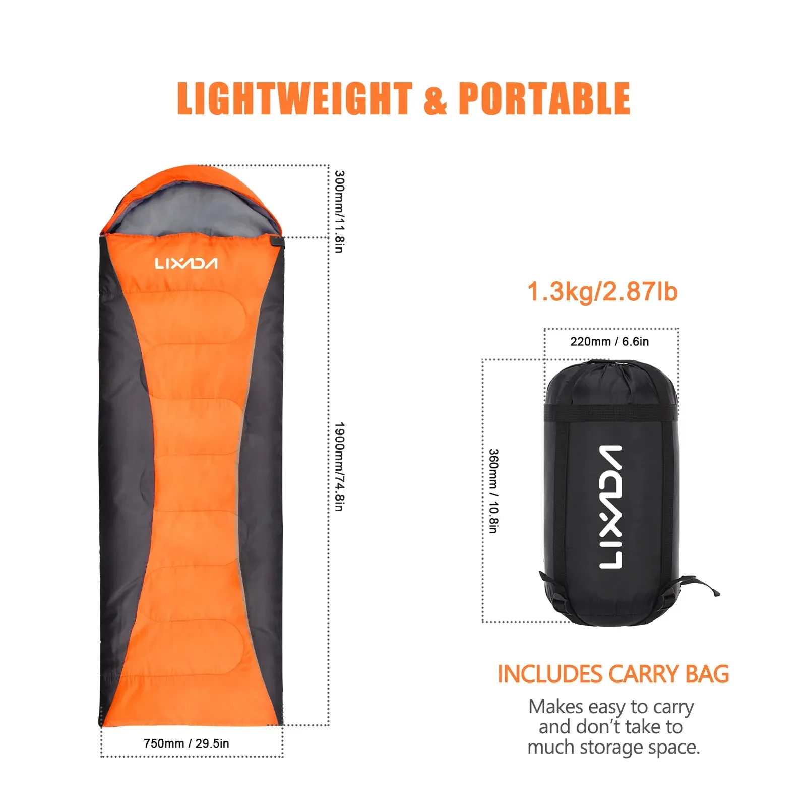 Waterproof Winter Camping Sleeping Bag for All Seasons