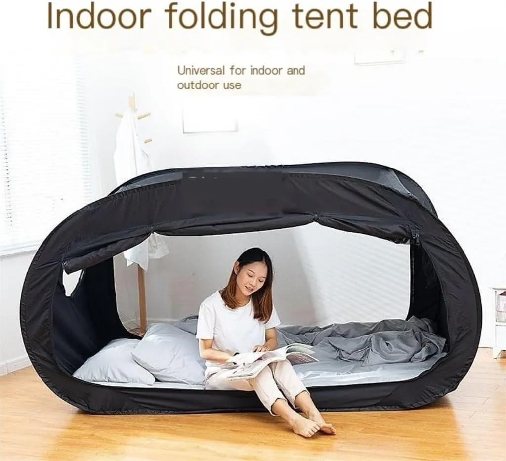 Weatherproof Tents Camping Double Folding Tent Integrated Student Shade Outdoor Mosquito Net Camping Tent Camping Equipment Camping and Hiking Tents