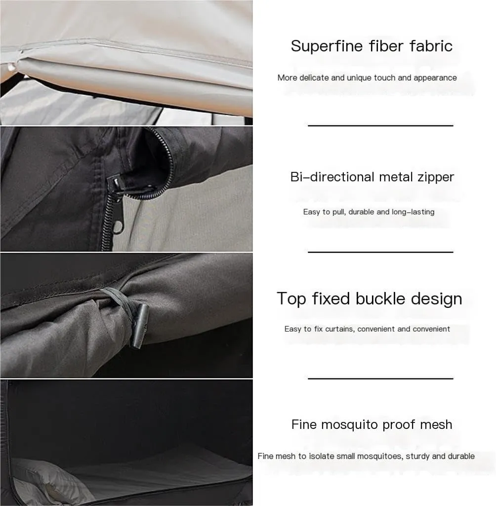 Weatherproof Tents Camping Double Folding Tent Integrated Student Shade Outdoor Mosquito Net Camping Tent Camping Equipment Camping and Hiking Tents