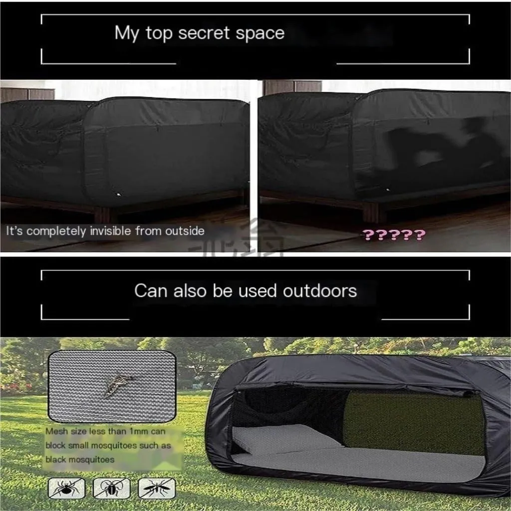 Weatherproof Tents Camping Double Folding Tent Integrated Student Shade Outdoor Mosquito Net Camping Tent Camping Equipment Camping and Hiking Tents