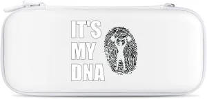 Weightlifting It's My DNA Weightlifter Hard Shell Travel Case with Rope 15 Game Card Pockets Compatible with Switch Protective