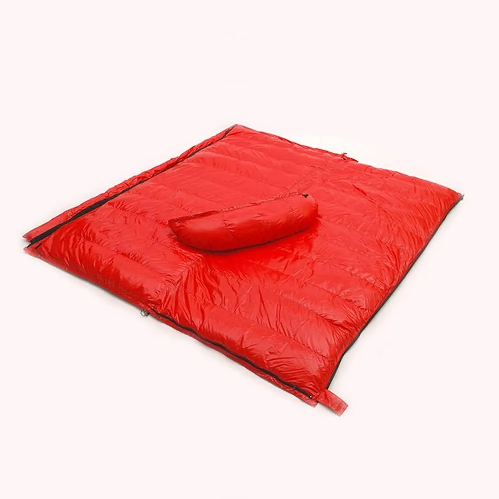 White Goose Down1500g Filling Waterproof Comfortable Sleeping Bag 4 Season Warm & Cold Envelope Backpacking Sleeping Bag for Outdoor Traveling Hiking