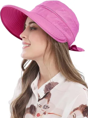 Wide Large Brim Sun Hat Summer UV Protection Thin Hat 2 in 1 Beach Sun Hat