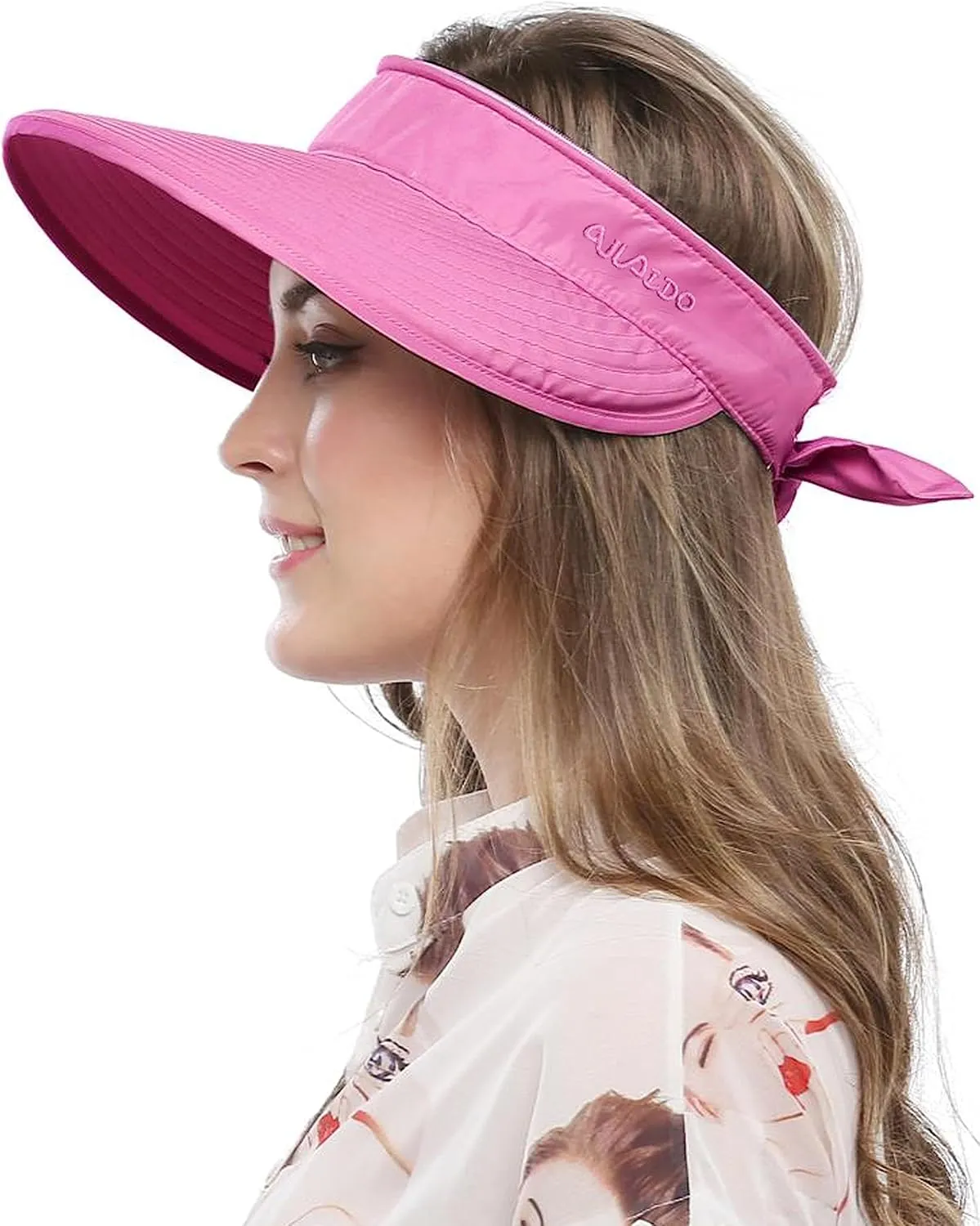 Wide Large Brim Sun Hat Summer UV Protection Thin Hat 2 in 1 Beach Sun Hat