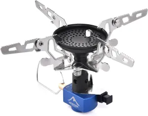 Widesea Backpacking Stove 3300W Camping Stove Portable Gas Burner with Iginitor Mini Ultralight Hiking Gear Outdoor Equipment