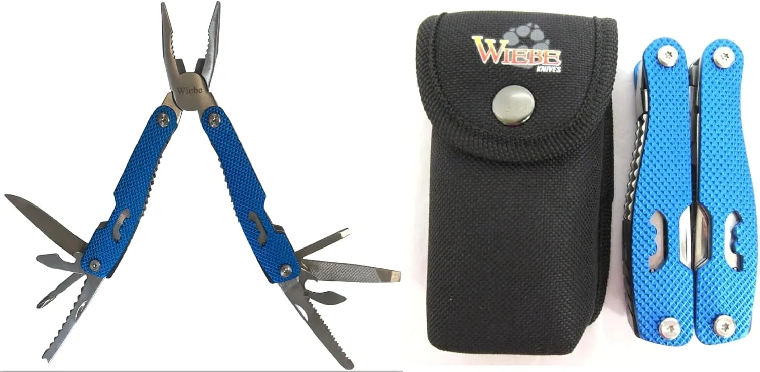 Wiebe Sidekick Multi-Tool Knives Pliers Screwdrivers Cutters Ruler File