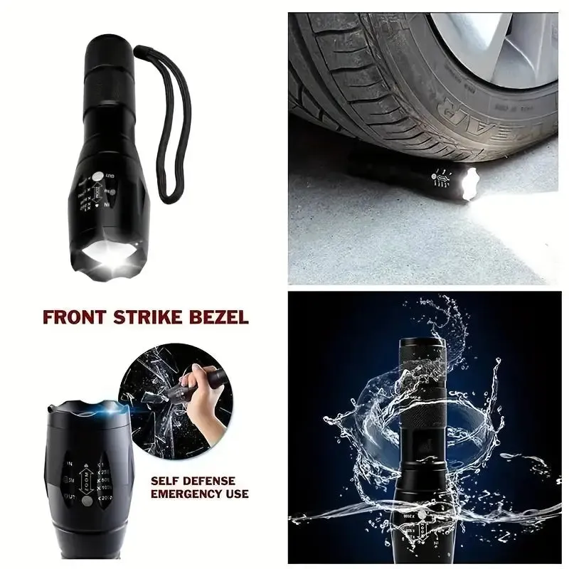 Wild West Zoomable Tactical LED Flashlight - Portable & Powerful for Outdoor Adventures