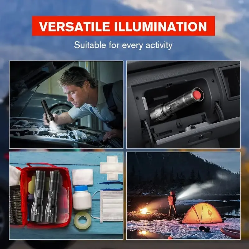 Wild West Zoomable Tactical LED Flashlight - Portable & Powerful for Outdoor Adventures