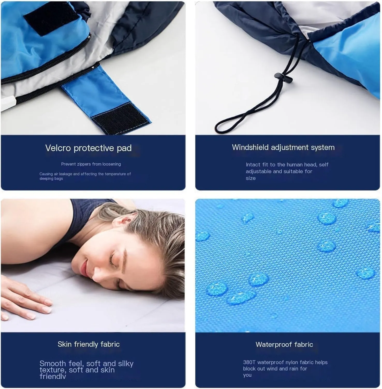 Winter Sleeping Bags Sleeping Bag for Adult Single Person Cold-Proof and Warm Thickened Cotton Sleeping Bag Camping Essentials