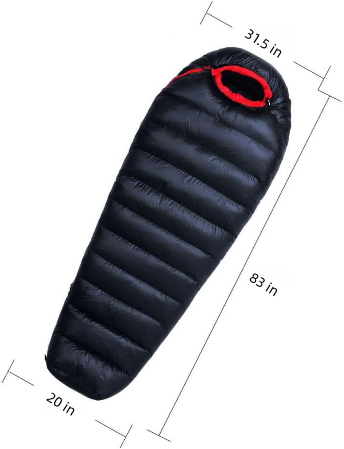 Winter Sleeping Bags Sleeping Bag for Adults Thickened Warm and Cold-Proof Sleeping Bag 4 Season Warm Cool Weather with Compression Sack Camping Essentials