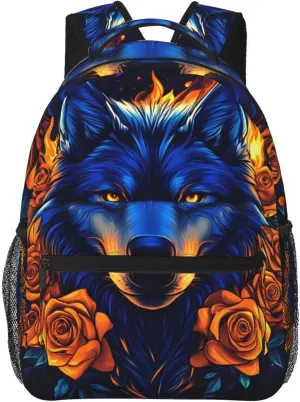 Wolf Vintage Backpack For Trekking Backpacking Women/Female