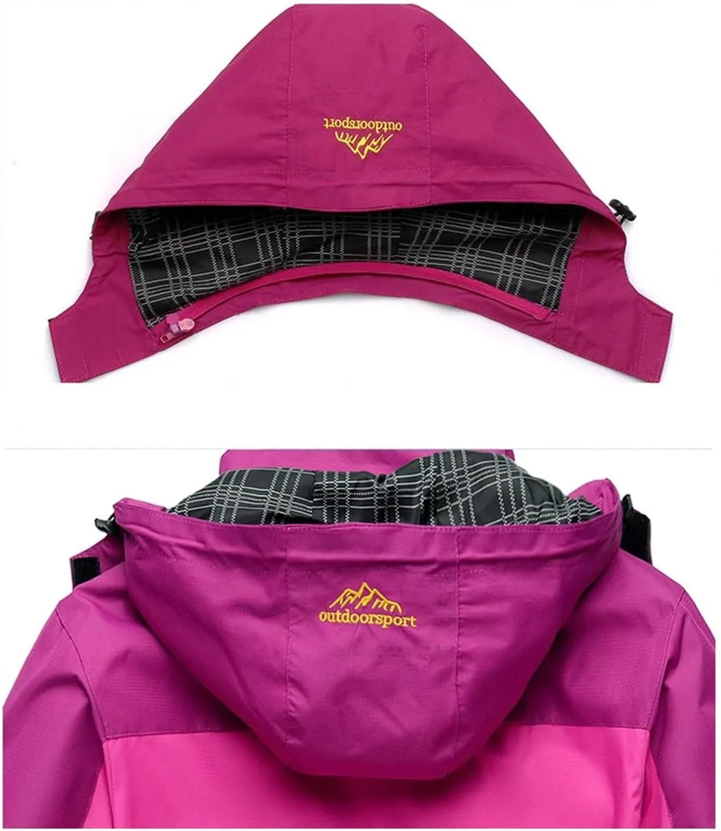 Women Outdoor Sports Coats Windbreaker Travel Waterproof Camping Hiking Climbing Trekking Jacket