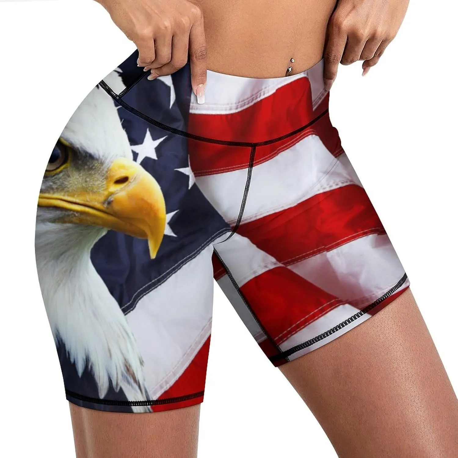 Women's High Waist Bike Shorts for Workout Sports Athletic Running Hiking Biker Yoga Gym