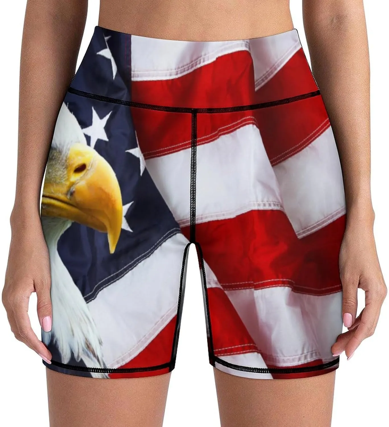 Women's High Waist Bike Shorts for Workout Sports Athletic Running Hiking Biker Yoga Gym