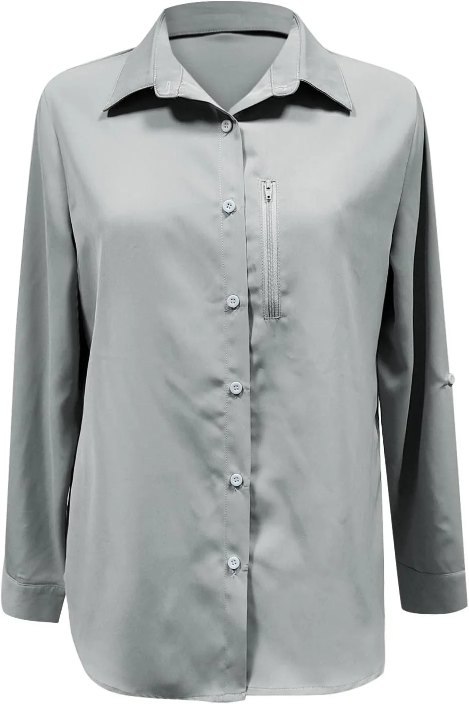 Women's UPF 50 Long Sleeve UV Sun Protection Safari Shirts Outdoor Quick Dry Sun Shirt Fishing Hiking Travel Shirts