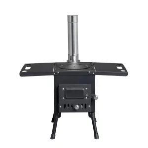 Wood for Stove Picnic Burning Cyber Monday deal Steel Hiking Camping with Chimney State-of-the-art