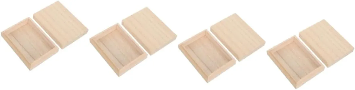 Wooden Playing Card Storage Box - Organizer Case for Card Decks and Collections - 1PC