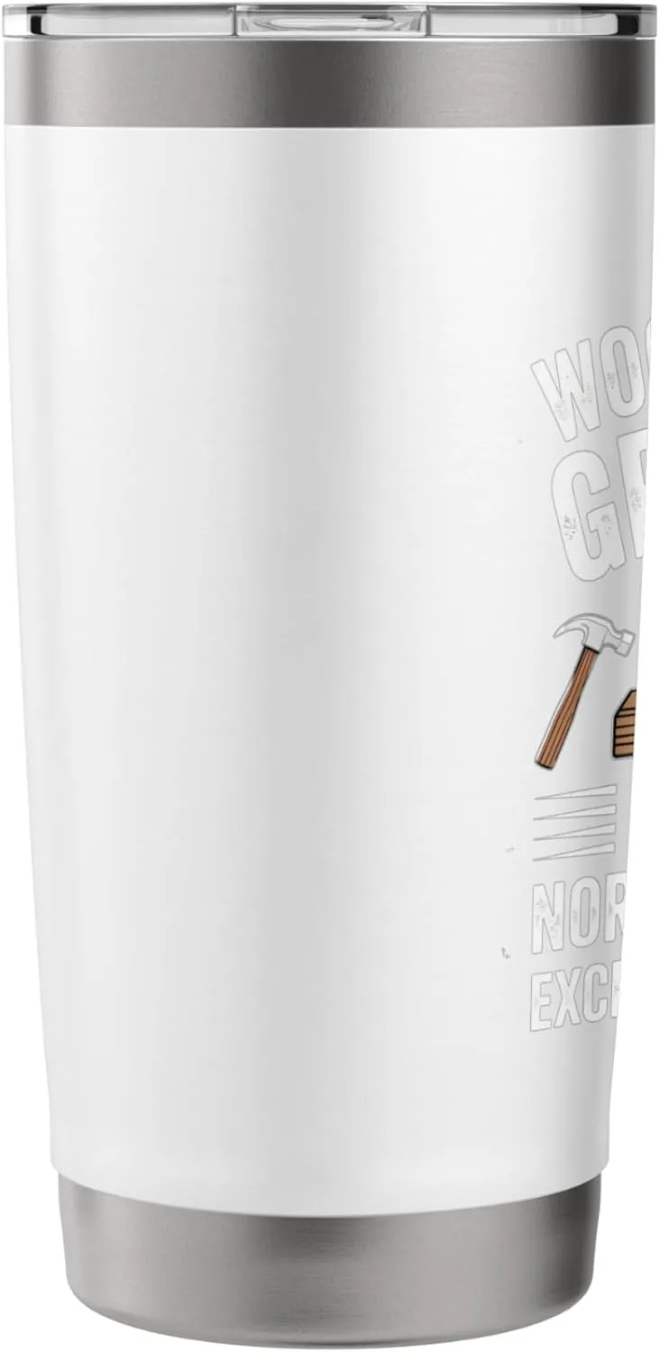 Woodworker Grandpa Wood Carving Cool Woodworking Stainless Steel Insulated Tumbler