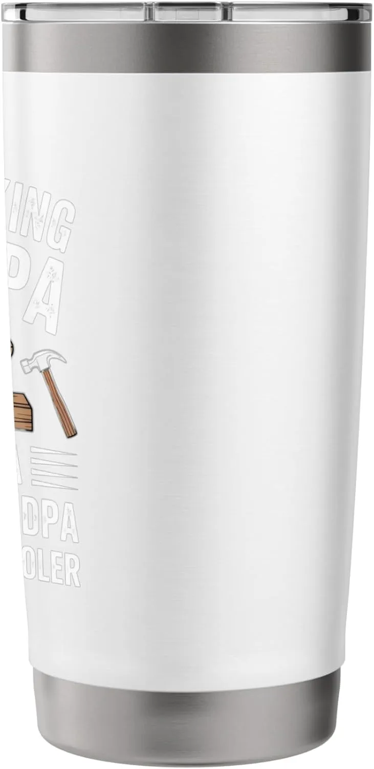 Woodworker Grandpa Wood Carving Cool Woodworking Stainless Steel Insulated Tumbler