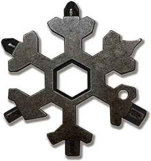 Wrench - Snowflake Multi-Tool 18-in-1 Multitool Stainless Steel Bicycle Multifunction Tool Keychain Bottle Opener Ring Wrench Hex Wrench for Outdoor Travel Camping Adventure Daily Tool Profes (Color