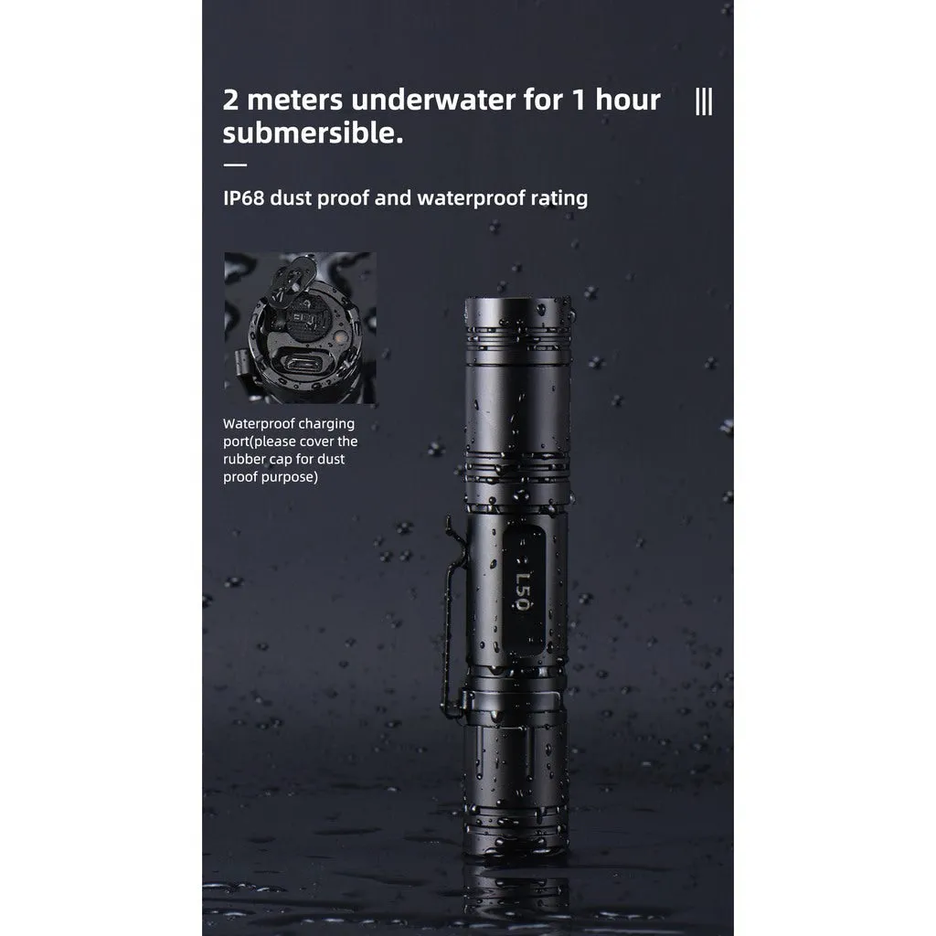 WUBEN L50 1200 Lumens Portable Rechargeable Waterproof EDC LED Flashlight